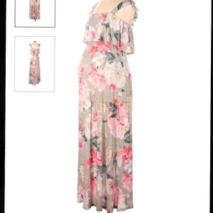 EUC H&M Mama Floral Maternity Nursing Maxi Dress M